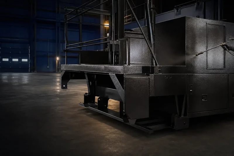 Industrial plant equipment protected with gray coatings